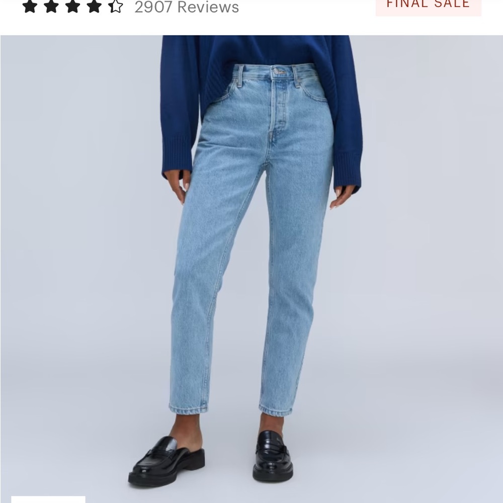 Everlane Cheeky 90’s Jean size 27 ankle